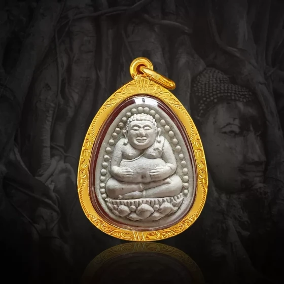 泰国佛牌正品 龙婆坤大师 烟丝响铃善伽弥勒