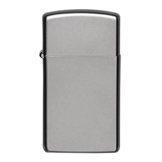 保真代购：ZIPPO 纯银色 简洁基础款